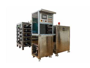 Sistema manual de detección de fugas con helio (sistema de pruebas para la línea de ensamblaje de productos) 